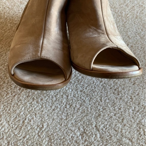 Paul Green open toe beige booties - Picture 6 of 9